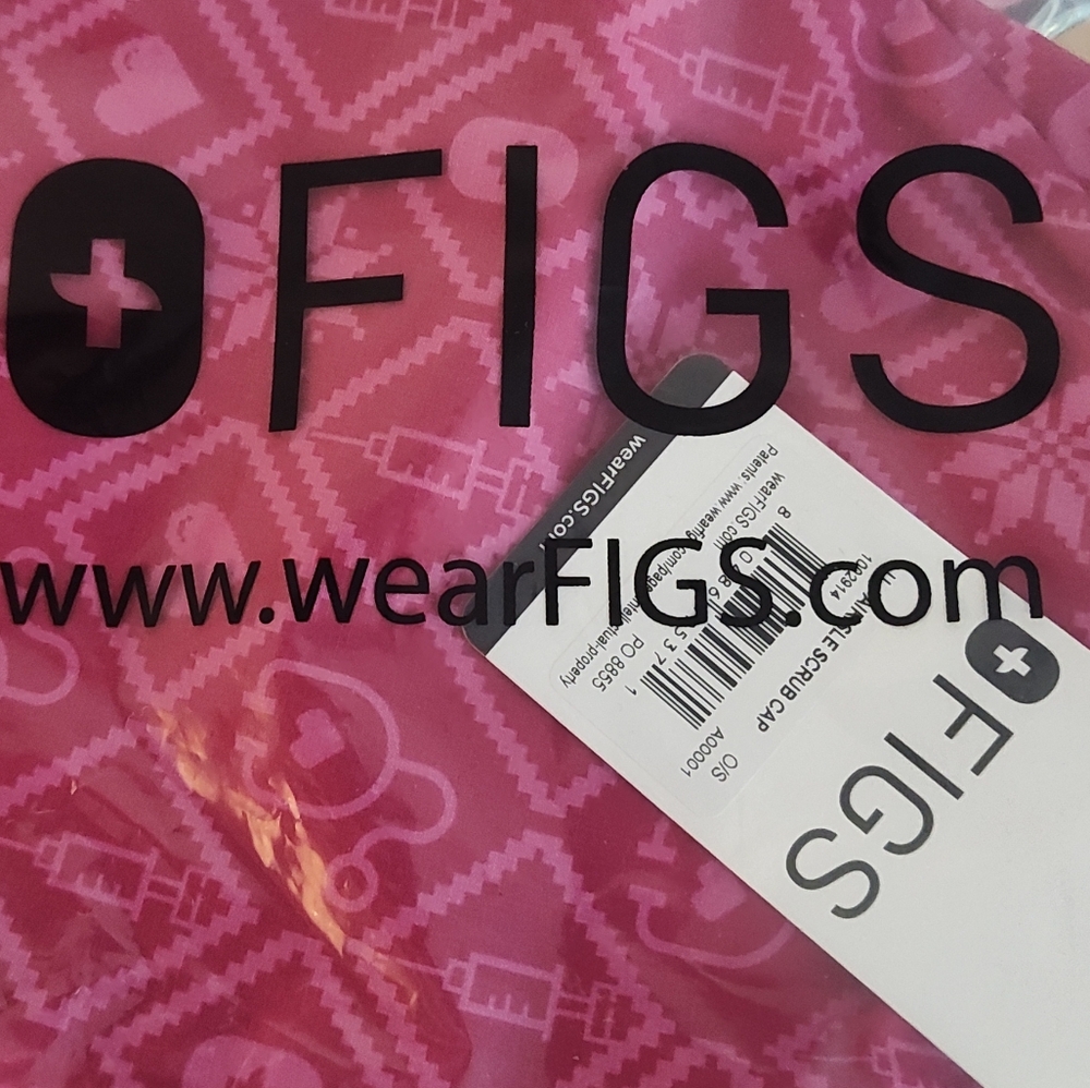 NWT Figs Modern Scrub Cap In Shocking Pink 🩷